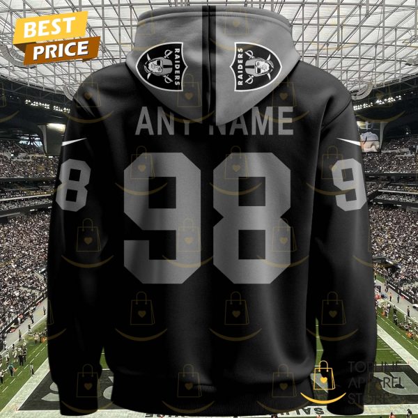 Personalized 2025 Las Vegas Raiders Design Hoodie - Black - Image 3
