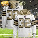 Personalized 2025 New Orleans Saints Design Hoodie - White