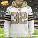 Personalized 2025 New Orleans Saints Design Hoodie - White