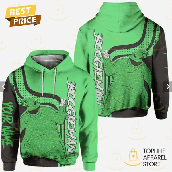Personalized Boogieman Design Hoodie - Green