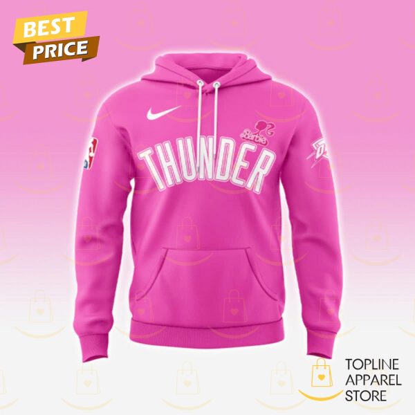 Personalized 2025 Oklahoma City Thunder x Barbie Hoodie - Image 2