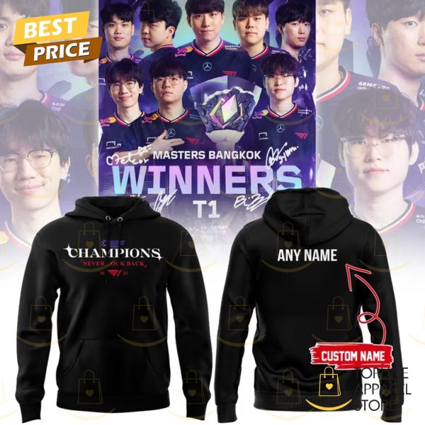 Personalized T1 2025 Valorant Masters Bangkok Winners Hoodie - Image 2