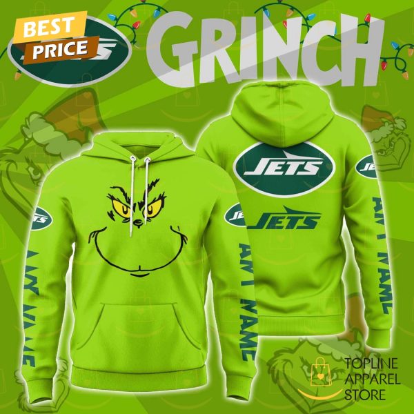 Personalized The Grinch x New York Jets Hoodie - Green