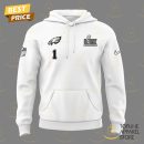 Philadelphia Eagles Super Bowl LIX Design Hoodie - White