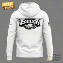 Philadelphia Eagles Super Bowl LIX Design Hoodie - White