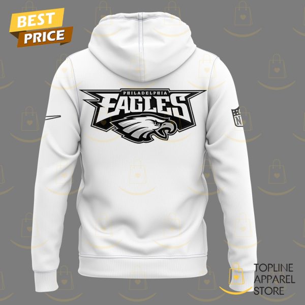 Philadelphia Eagles Super Bowl LIX Design Hoodie - White - Image 3