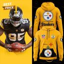Pittsburgh Steelers Throwback 50th Anniversary Super Bowl Design Hoodie - Gold