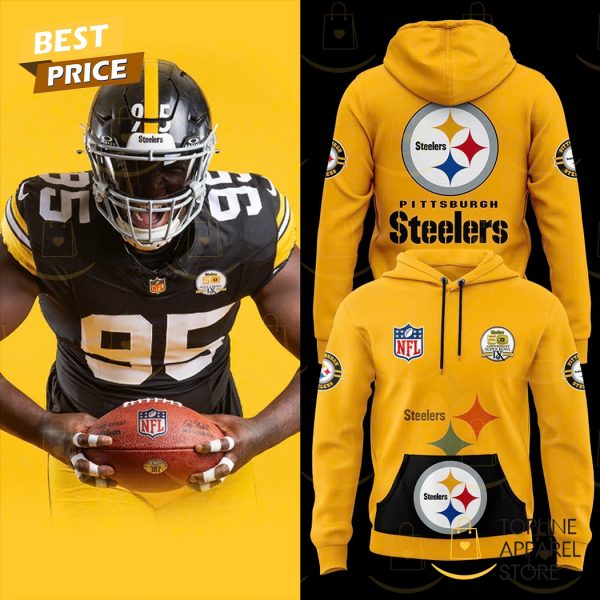 Pittsburgh Steelers Throwback 50th Anniversary Super Bowl Design Hoodie - Gold