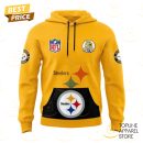 Pittsburgh Steelers Throwback 50th Anniversary Super Bowl Design Hoodie - Gold