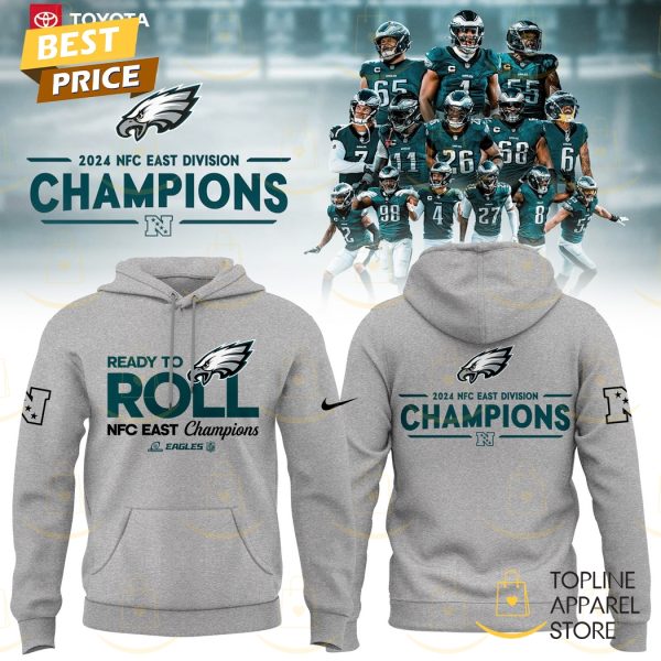 Ready To Roll NFC East Division Champions Philadelphia Eagles Hoodie - Grey