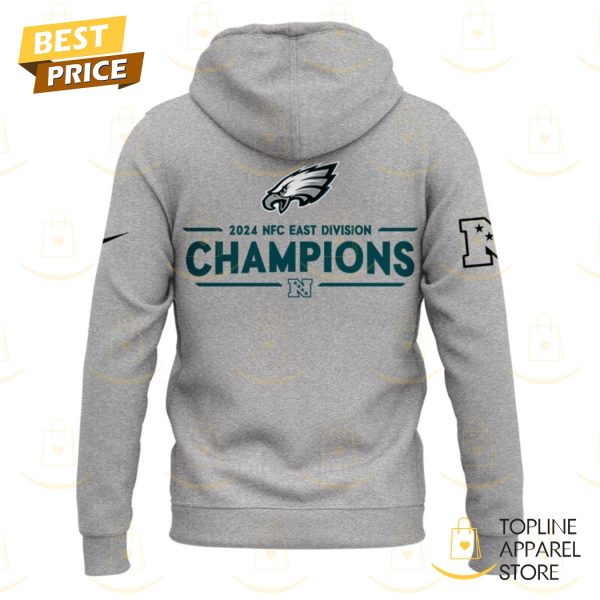 Ready To Roll NFC East Division Champions Philadelphia Eagles Hoodie - Grey - Image 3