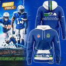Seattle Seahawks Throwback Game Hoodie - Blue