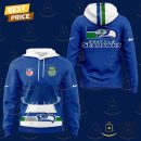Seattle Seahawks Throwback Game Hoodie - Blue