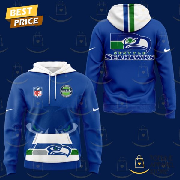 Seattle Seahawks Throwback Game Hoodie - Blue - Image 2