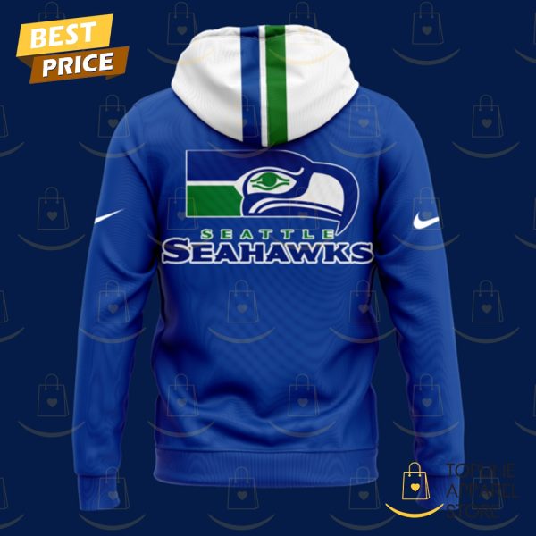 Seattle Seahawks Throwback Game Hoodie - Blue - Image 3