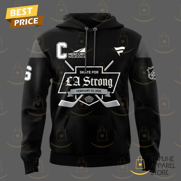 Skate For LA Strong Los Angeles Kings Hoodie - Image 2