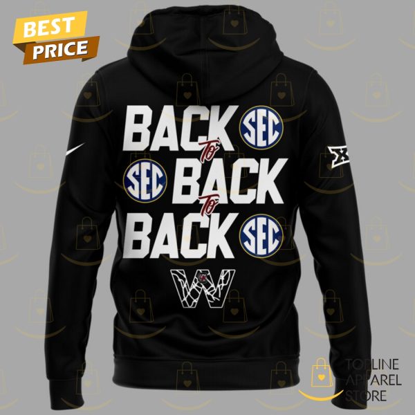South Carolina Gamecocks 2025 SEC Womens Basketball Champions Hoodie - Image 3