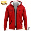 St Johns Red Storm 2025 Zip Hoodie - Red