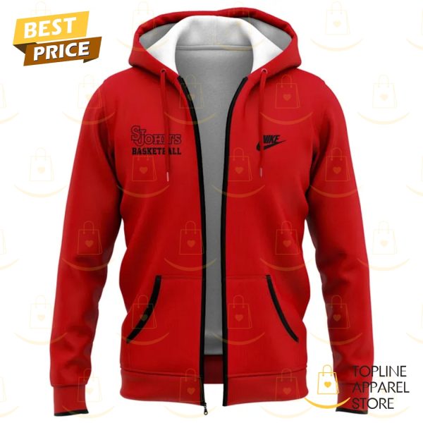 St Johns Red Storm 2025 Zip Hoodie - Red - Image 2