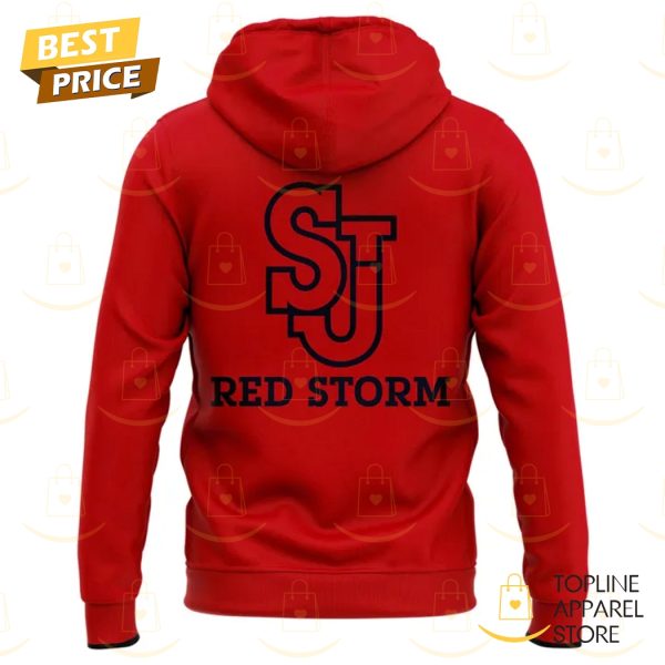 St Johns Red Storm 2025 Zip Hoodie - Red - Image 3