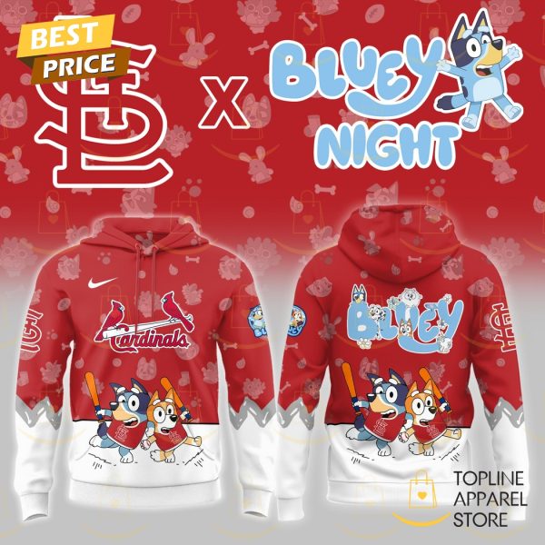 St.Louis Cardinals Bluey Night 2025 Hoodie