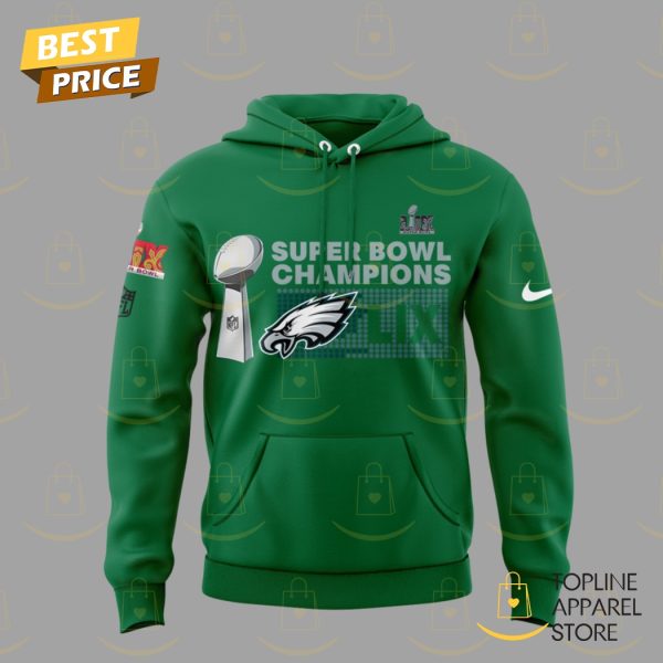 Super Bowl LIX Champions Philadelphia Eagles 2025 Hoodie - Green - Image 2