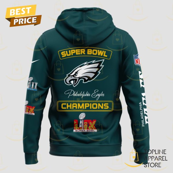 Super Bowl LIX Champions Philadelphia Eagles Hoodie - Image 3