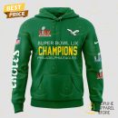 Super Bowl LIX Champions Philadelphia Eagles Hoodie - Green
