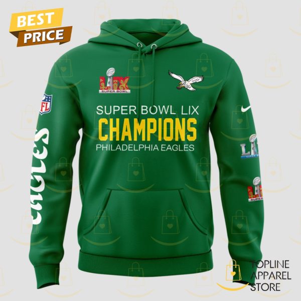 Super Bowl LIX Champions Philadelphia Eagles Hoodie - Green - Image 2
