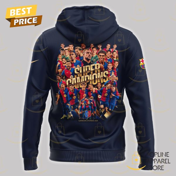 Supercopa De Espana Campions FC Barcelona Hoodie - Image 3