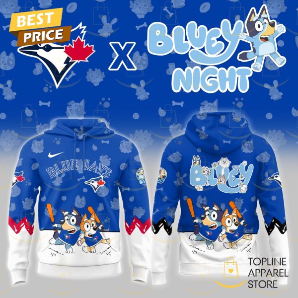 Toronto Blue Jays Bluey Night 2025 Hoodie