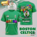 Boston Celtics x Suport Autism Awareness Go Green Go White 3D T-Shirt