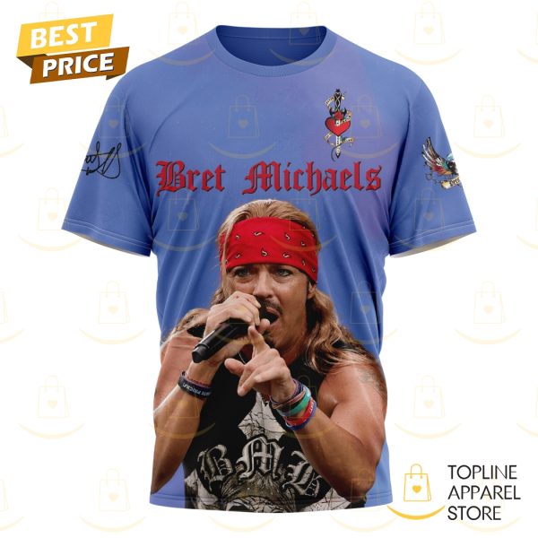 Bret Michaels Every Rose Has Its Thorn 3D T-Shirt - Image 3