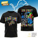 Detroit Lions x Autism Awareness His Fight Is Our Fight 3D T-Shirt