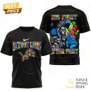 Detroit Lions x Autism Awareness His Fight Is Our Fight 3D T-Shirt