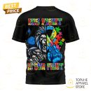 Detroit Lions x Autism Awareness His Fight Is Our Fight 3D T-Shirt