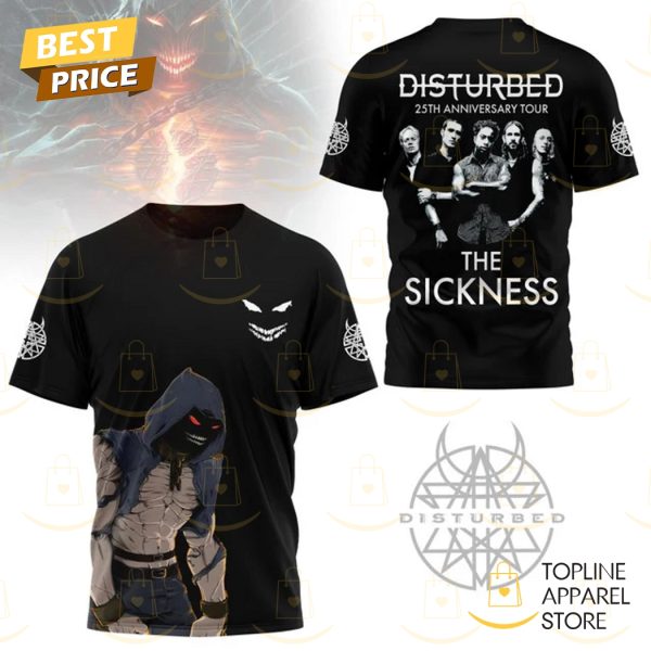 Disturbed - The Sickness 25th Anniversary Tour 3D T-Shirt