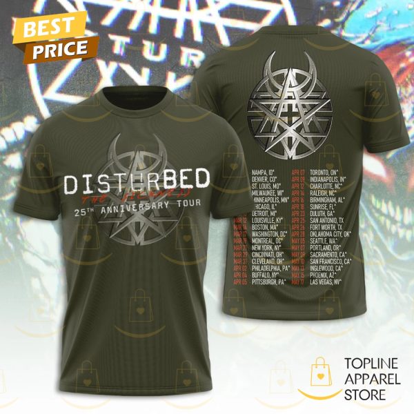 Disturbed 25th Anniversary Tour The Sickness 3D T-Shirt