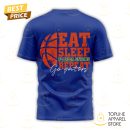 Florida Gators Basketball - Eat Sleep Florida Gators Repeat 3D T-Shirt