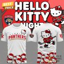 Florida Panthers x Hello Kitty Night 2025 3D T-Shirt