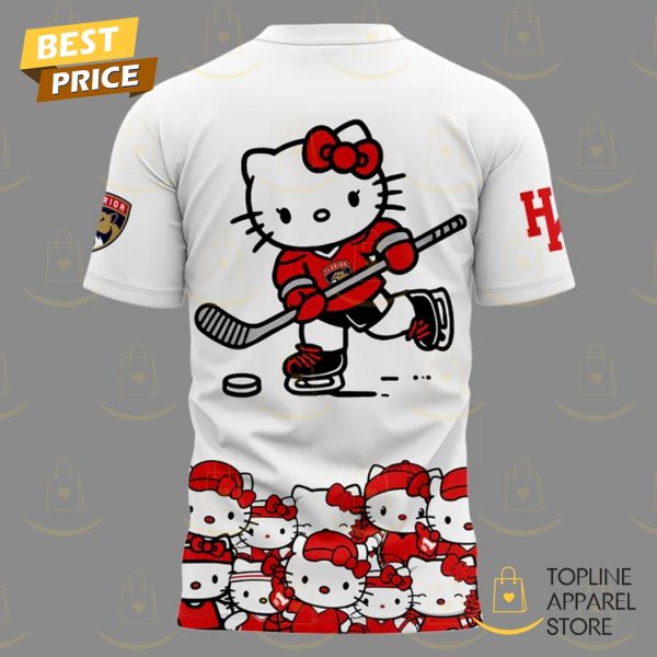Florida Panthers x Hello Kitty Night 2025 3D T-Shirt - Image 3