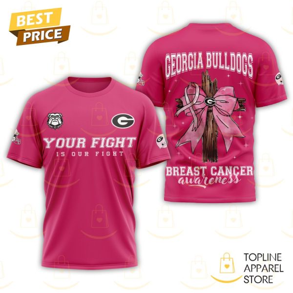 Georgia Bulldogs Your Fight Is Our Fight 3D T-Shirt - Image 4