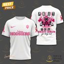 Indiana Hoosiers Pink Out Tackle Breast Go Big Red 3D T-Shirt