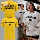 Iowa Hawkeyes 2025 Nothing Easy 3D T-Shirt - Gold