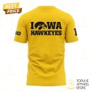 Iowa Hawkeyes 2025 Nothing Easy 3D T-Shirt - Gold