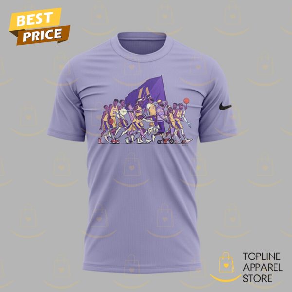 Los Angeles Lakers Basketball Team Design 3D T-Shirt - Image 2