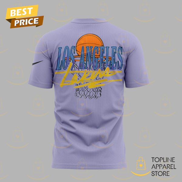 Los Angeles Lakers Basketball Team Design 3D T-Shirt - Image 3