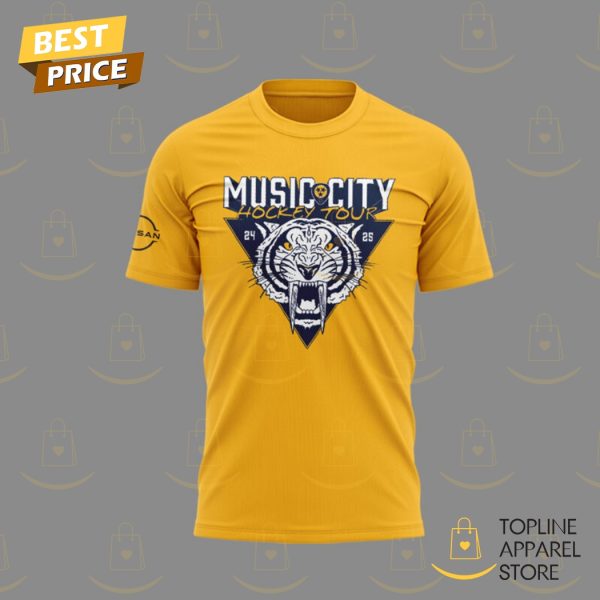 Nashville Predators Music City Hockey Tour 3D T-Shirt - Image 2