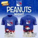 New York Rangers Anniversary Of Peanuts 3D T-Shirt