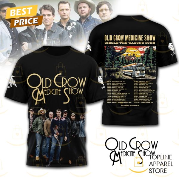 Old Crow Medicine Show Circle The Wagons Tour 3D T-Shirt